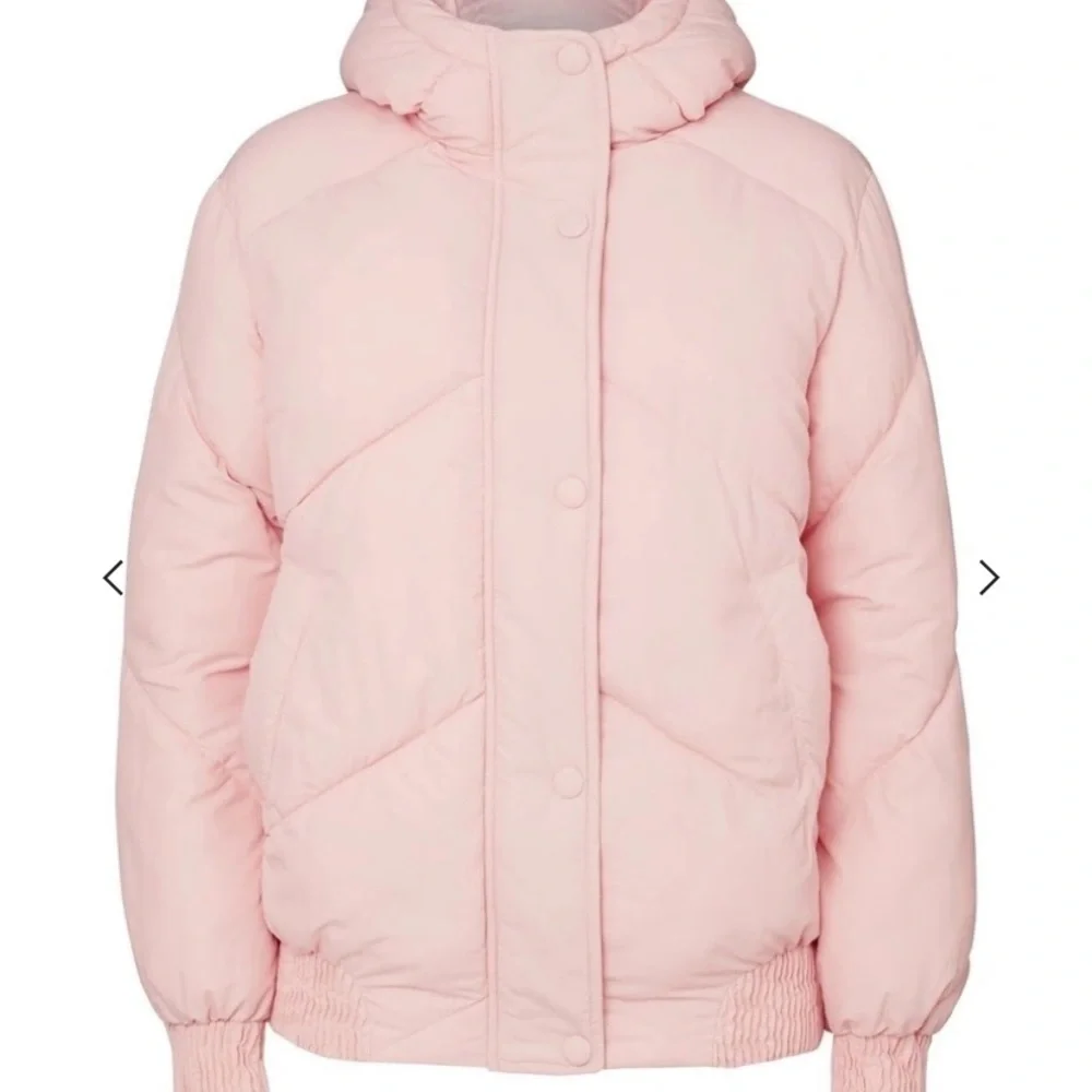 Seed pink puffer jacket with hood - size 10 - Picture 2 of 2